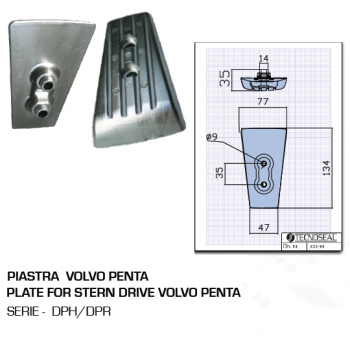 Placa Volvo Penta serie DPH DPR