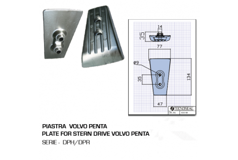 Placa Volvo Penta serie DPH DPR