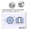 Tuerca para los motores de la serie Alpha One Bravo One
