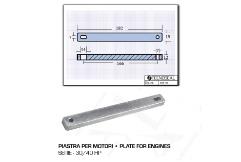 Placa para motores 30 40 HP