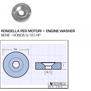 Arandela para motores Honda 8 20 HP