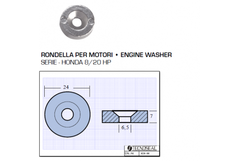 Arandela para motores Honda 8 20 HP