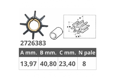 RODETE TOHATSU 2 / 4T 9.9-15-18 HP