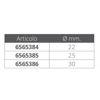 HORQUILLA DE ACERO INOXIDABLE ABIERTA ØMM.22